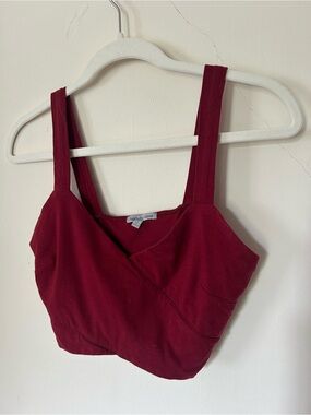 Burgundy Y2K Bondage Going Out Top